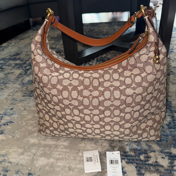 Coach Juliet 38 Jacquard Signature Hobo Bag NWOT - Picture 1 of 10